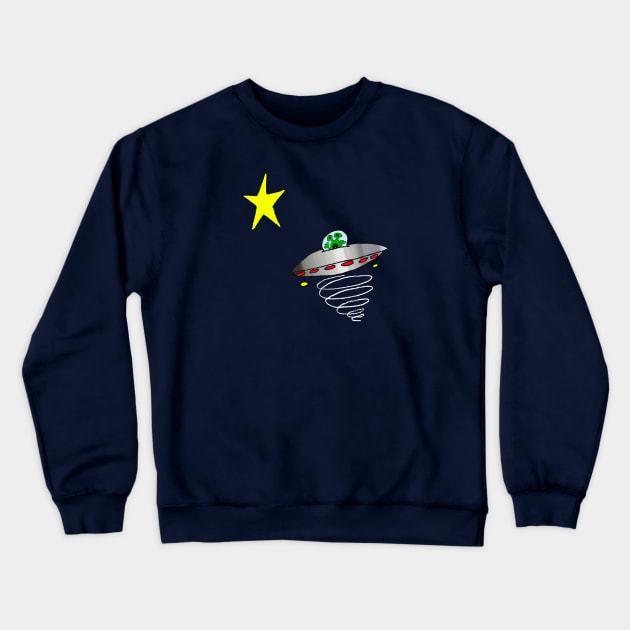 1 Star Uber Crewneck Sweatshirt by evaporationBoy 